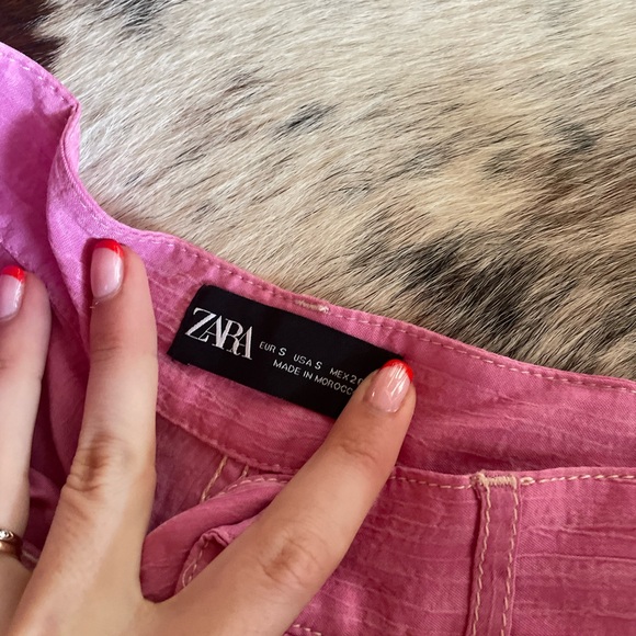 Zara Pink Wide Leg Pant - Picture 4 of 4